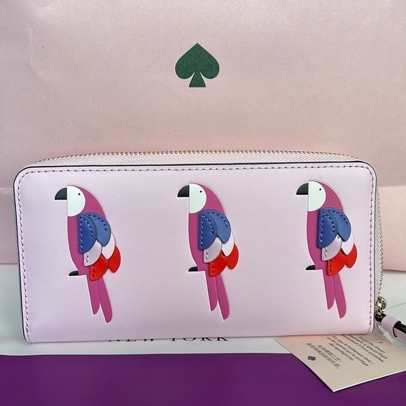 kate spade Handbags - Kate Spade Flock Party Parrot Continental Walle